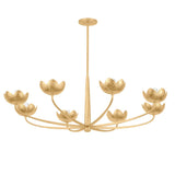 Arcata Chandelier - 8 Light - Vintage Gold Leaf by Troy Lighting