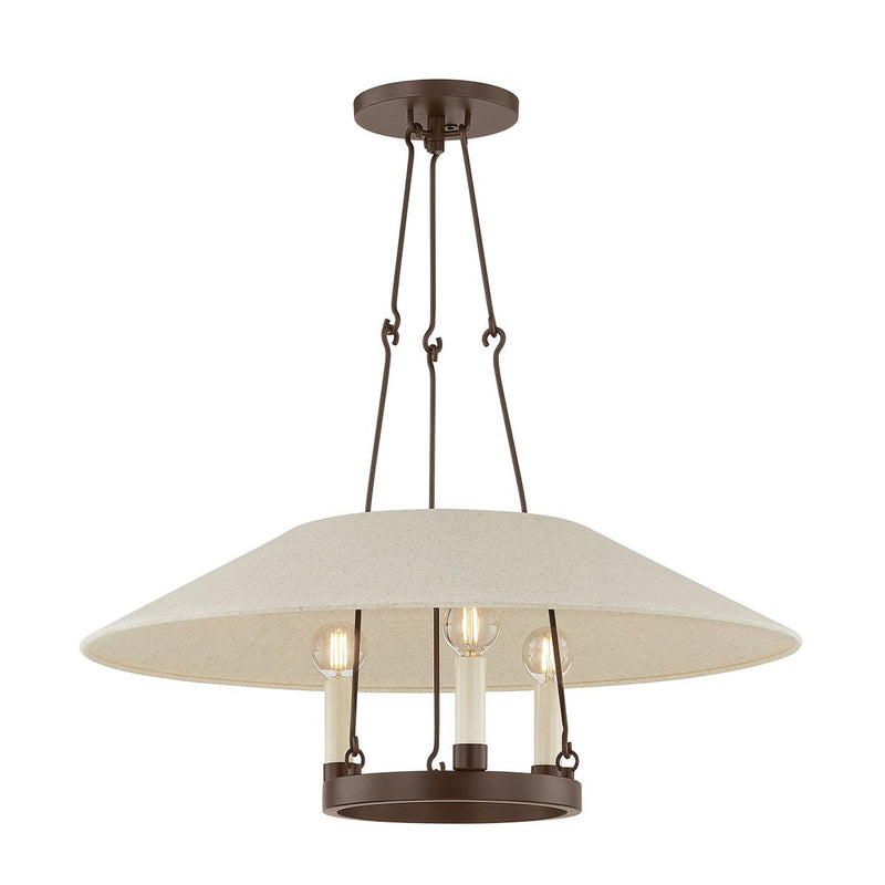 Archive Chandelier - 3 Light - Bronze by Troy Lighting