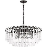 Arden Chandelier Large Aged Iron By Visual Comfort Modern - Front View