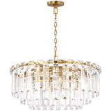 Arden Chandelier Large Brunished Brass By Visual Comfort Modern - Front View