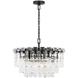 Arden Chandelier Medium Aged Iron By Visual Comfort Modern - Front View