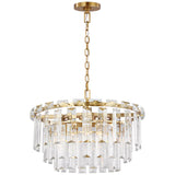 Arden Chandelier Medium Brunished Brass By Visual Comfort Modern - Front View