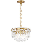 Arden Chandelier Small Brunished Brass By Visual Comfort Modern - Front View