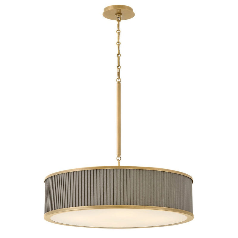 Arden Drum Chandelier - Heritage Brass