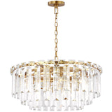 Ardern Large Chandelier Burnished Brass By Visual Comfrot Studio - Front View