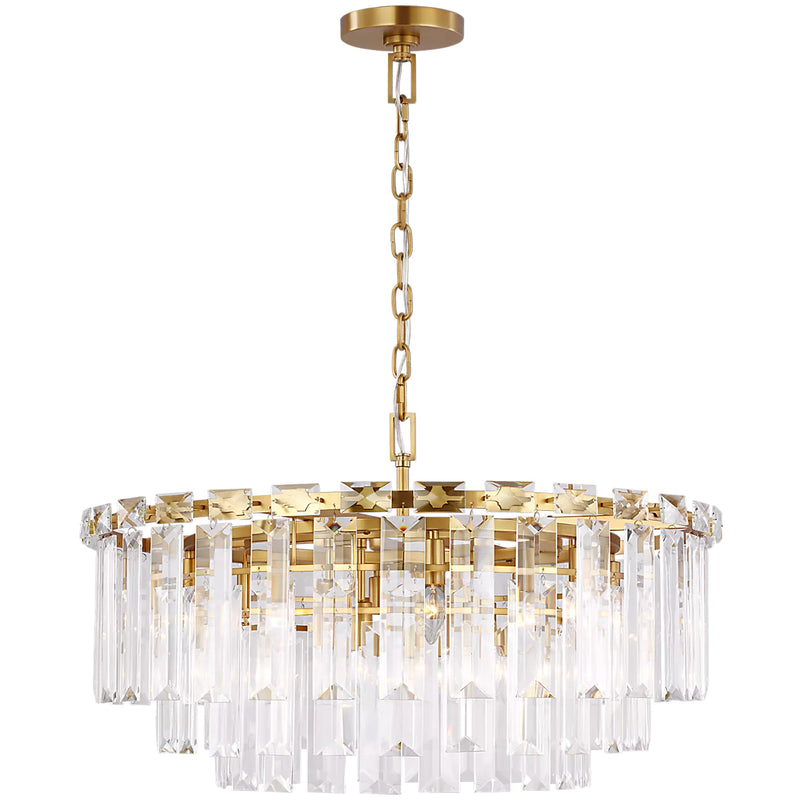 Ardern Large Chandelier Burnished Brass By Visual Comfrot Studio