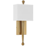 Ardson 1 Light Sconce Vibrant Gold By Crystorama - Front View