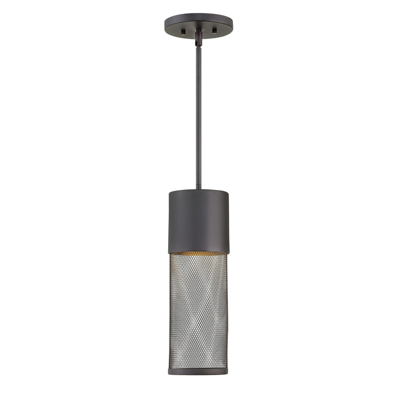 Aria Medium Hanging Lantern - Black - by Hinkley