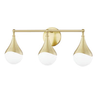 Ariana Bath and Vanity Light - Aged Brass