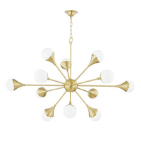 Ariana Chandelier - Aged Brass