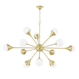 Ariana Chandelier - Aged Brass