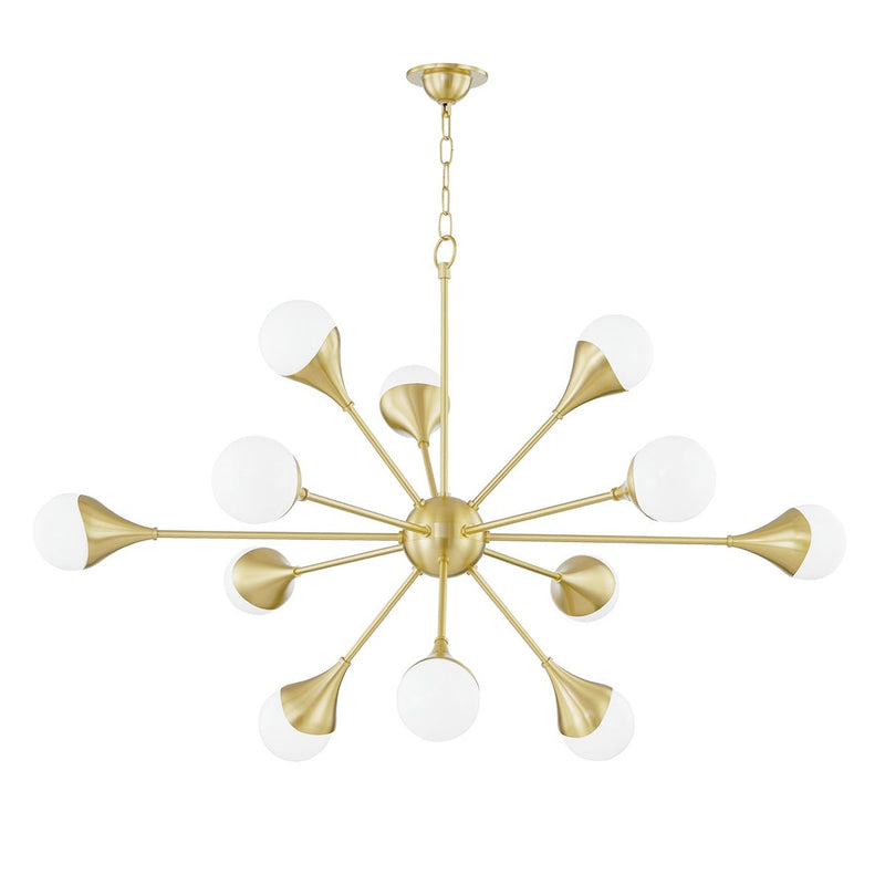 Ariana Chandelier - Aged Brass