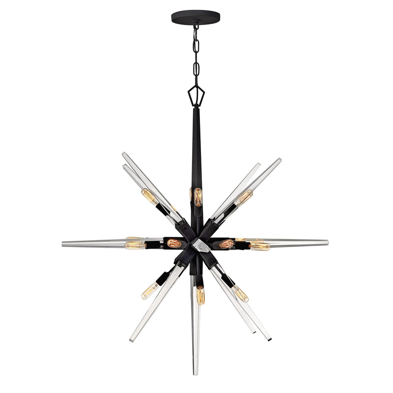 Ariel Large Orb Chandelier - Black - by Fredrick Ramond