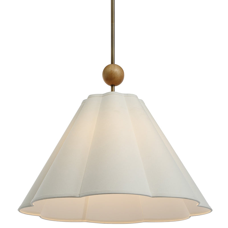 Arielle Pendant Light Plated Dark Antique Brushed Brass By Renwil Main View 1