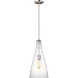 Arilda Pendant — 9", Brushed Nickel