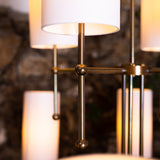 Arizona Two Tier Chandelier - Antique Brass