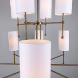 Arizona Two Tier Chandelier - Antique Brass