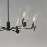 Armory Chandelier 6 Lights Black By Maxim Lighting Detailed View