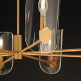Armory Chandelier 8 Lights Natural Aged Brass By Maxim Lighting Detailed View