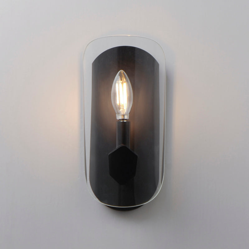 Armory Wall Scone Black By Maxima Lighting With Light