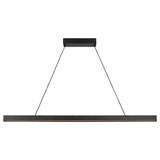Aro 48 Linear Chandelier Midnight Black By Generation Lighting Main View 3