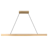Aro 48 Linear Chandelier Satin Brass By Generation Lighting Main View 2