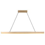 Aro 48 Linear Chandelier Satin Brass By Generation Lighting Main View 3