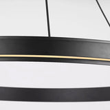 Aro Chandelier Medium Midnight Black By Generation Lighting Detailed View 2