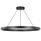 Aro Chandelier Medium Midnight Black By Generation Lighting Main View 1