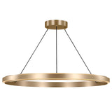 Aro Chandelier Medium Satin Brass By Generation Lighting Main View 1