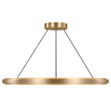 Aro Chandelier Medium Satin Brass By Generation Lighting Main View 2