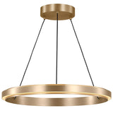 Aro Chandelier Small Satin Brass By Generation Lighting Main View 1