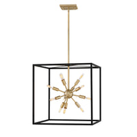 Aros Large Open Frame Pendant - Black - by Hinkley