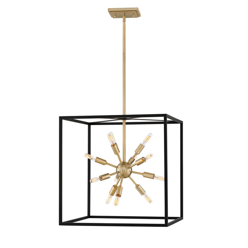 Aros Large Open Frame Pendant - Black - by Hinkley