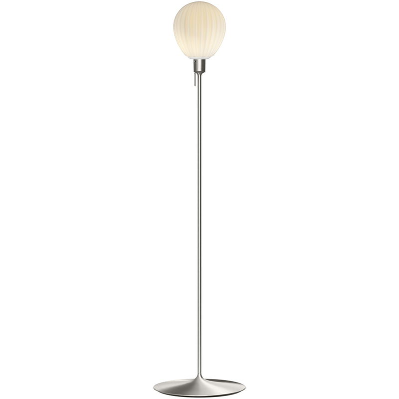 Around the World Floor Lamp Small Brushed Steel By UMAGE