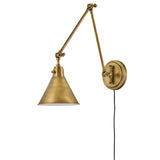 Arti Swing Arm Single Light Sconce - Heritage Brass - by Hinkley