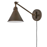 Arti Swing Arm Single Light Sconce - Olde Bronze - by Hinkley