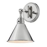 Arti Swing Arm Single Light Sconce - Polished Nickel - by Hinkley