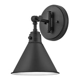 Arti Swing Arm Single Light Sconce - Black - by Hinkley
