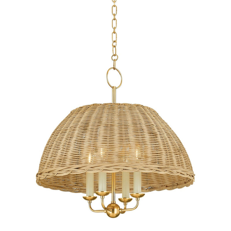 Arwen Pendant - Aged Brass