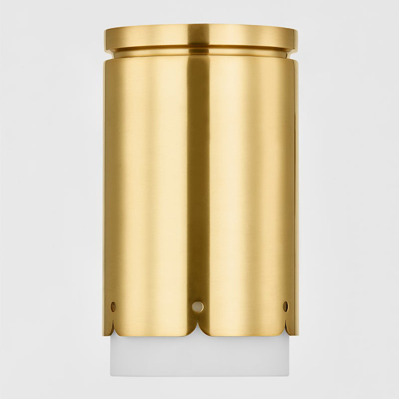 Asa Flush Mount Aged Brass By Mitzi Front View