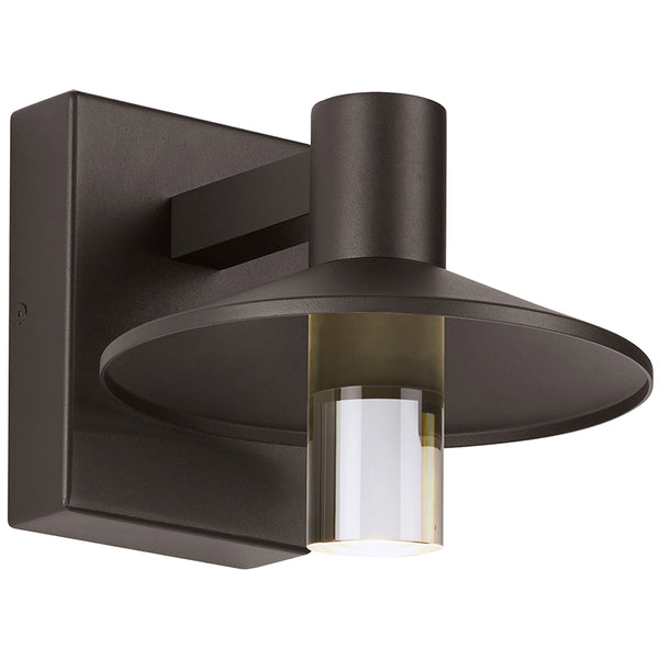 Ash Outdoor Wall Sconce Small Bronze Cylinder By Visual Comfort Modern