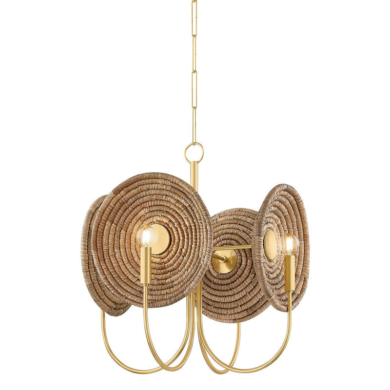 Ashby Chandelier - Aged Brass