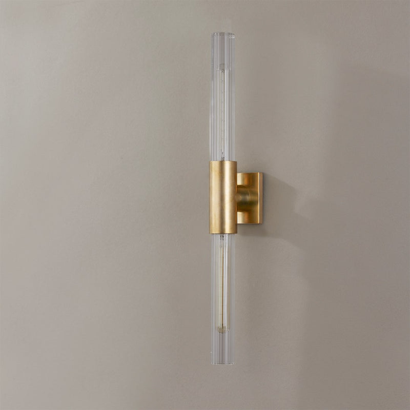 Asher Wall Sconce By Hudson Valley, Finish: Aged Brass