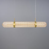 Ashford Linear Pendant Light - Satin Brass