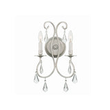 Ashton 2-Light Sconce 10.5'' Olde Silver