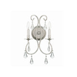 Ashton 2-Light Sconce 10.5'' Olde Silver