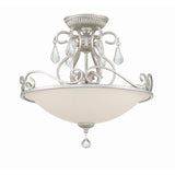 Ashton Semi Flush Mount 16.5'' Olde Silver