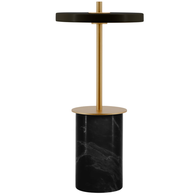 Asteria Move Mini Portable Lamp Black Marble By UMAGE 
