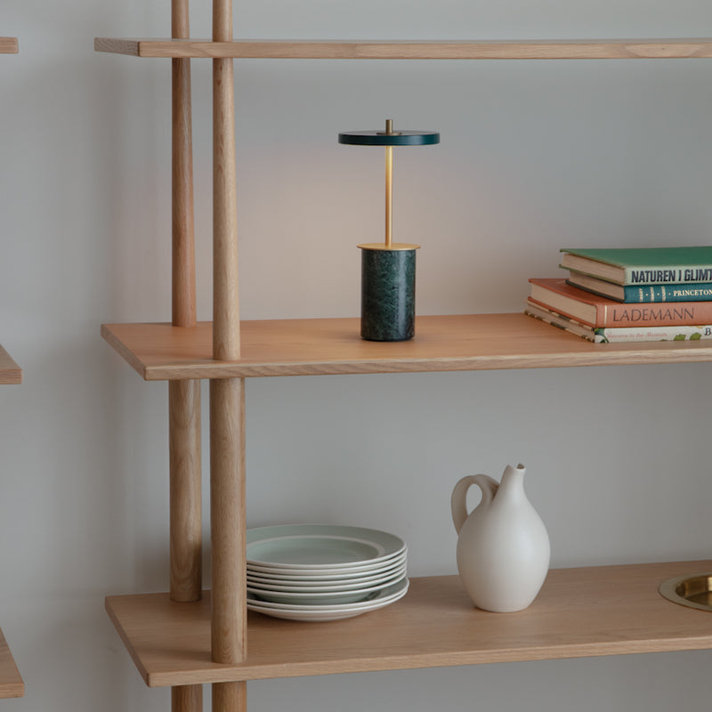 Asteria Move Mini Portable Lamp Green Marble By UMAGE  - Lifestyle View2